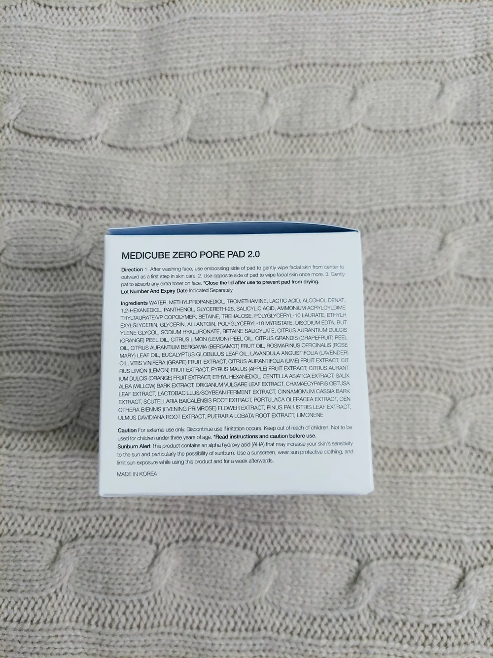 Medicube Zero Pore Pad 70 Count Full Size NWT Girlhoodcore Travel Cottagecore